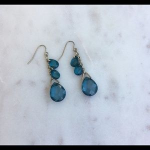 Blue Dangle Earrings